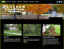 Tablet Screenshot of paulsontreeservice.com